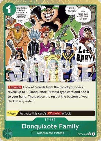 Donquixote Family (Textured Foil) · OP04-036