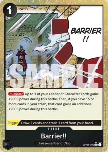 Barrier!! (Textured Foil) · OP04-095