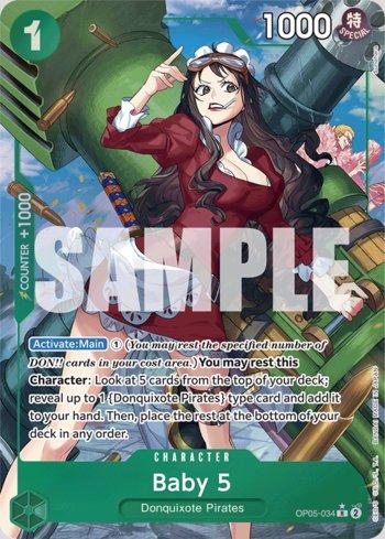 Baby 5 (034) (Alternate Art) · OP05-034