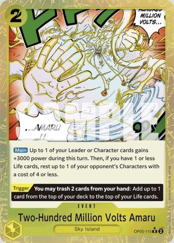 Two-Hundred Million Volts Amaru (Textured Foil) · OP05-115