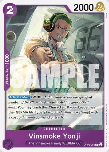 Vinsmoke Yonji (066) (Reprint) · OP06-066