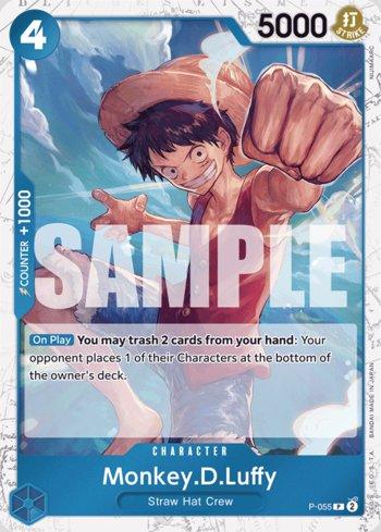 Monkey.D.Luffy (055) (Jolly Roger Foil) · P-055