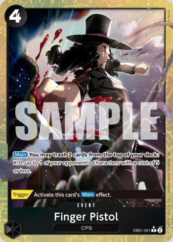 Finger Pistol (Alternate Art) · EB01-051