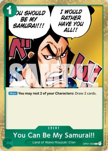 You Can Be My Samurai!! (Pirate Foil) · OP01-055