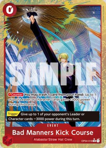 Bad Manners Kick Course (Alternate Art) · OP04-016