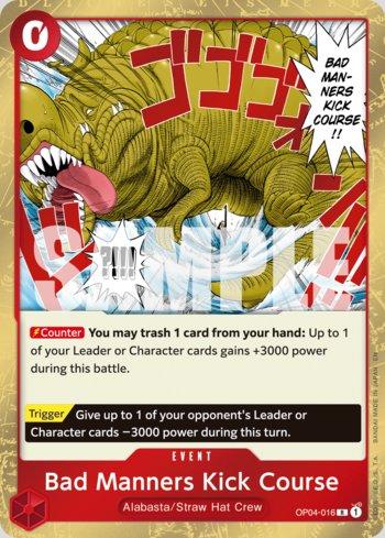 Bad Manners Kick Course (Reprint) · OP04-016