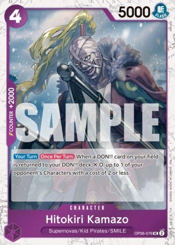 Hitokiri Kamazo (Pirate Foil) · OP06-076
