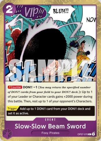 Slow-Slow Beam Sword (Pirate Foil) · OP07-076