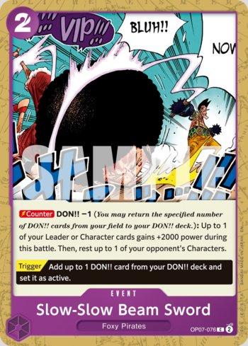 Slow-Slow Beam Sword (Reprint) · OP07-076