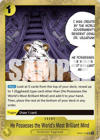 He Possesses the World's Most Brilliant Mind (Pirate Foil) · OP07-114
