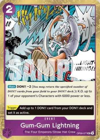 Gum-Gum Lightning (Pirate Foil) · OP09-077