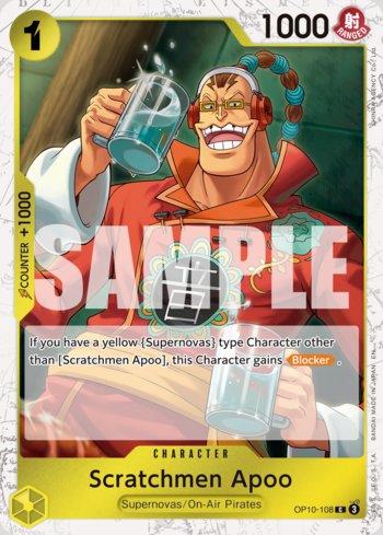 Scratchmen Apoo (108) (Pirate Foil) · OP10-108