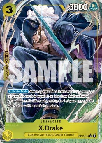 X.Drake (Alternate Art) · OP10-114