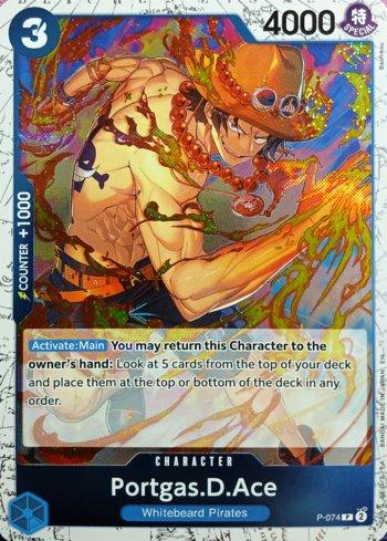 Portgas.D.Ace (074) (Pirate Foil) · P-074