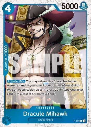 Dracule Mihawk (081) (Pirate Foil) · P-081