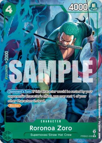 Roronoa Zoro (006) (Alternate Art) · PRB02-006