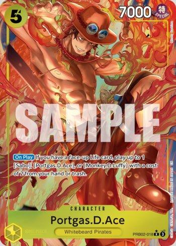 Portgas.D.Ace (018) (Alternate Art) · PRB02-018