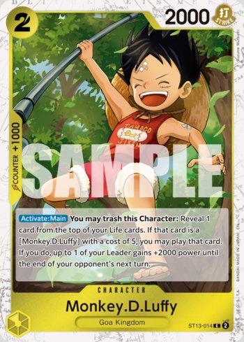 Monkey.D.Luffy (014) (Pirate Foil) · ST13-014
