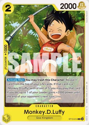 Monkey.D.Luffy (014) (Reprint) · ST13-014