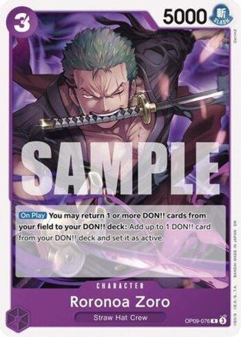 Roronoa Zoro (Reprint) · OP09-076