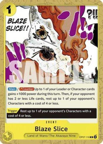 Blaze Slice (Reprint) · OP07-116