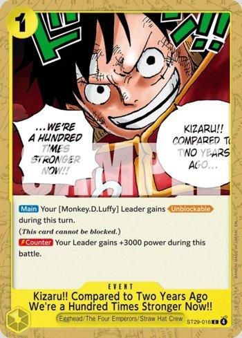 Kizaru!! Compared to Two Years Ago We're a Hundred Times Stronger Now!! · ST29-016