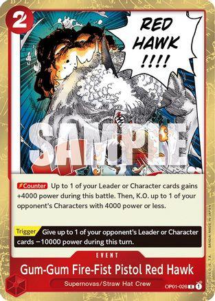 Gum-Gum Fire-Fist Pistol Red Hawk · OP01-026
