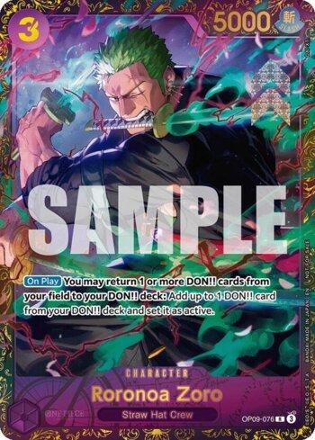 Roronoa Zoro (Reprint) · OP09-076