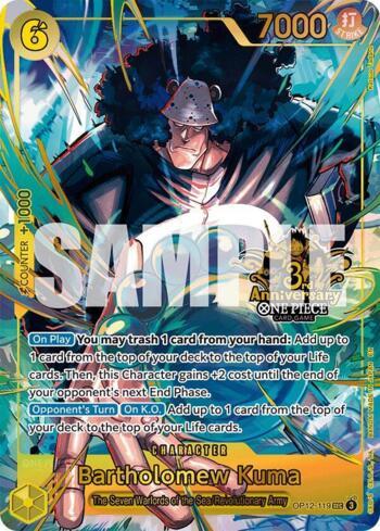 Bartholomew Kuma (Alternate Art) · OP12-119
