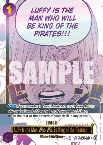 Luffy Is the Man Who Will Be King of the Pirates!!! · OP12-079
