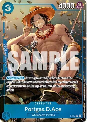 Portgas.D.Ace (074) (Reprint) · P-074