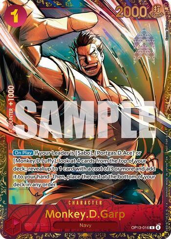 Monkey.D.Garp (Alternate Art) · OP13-016