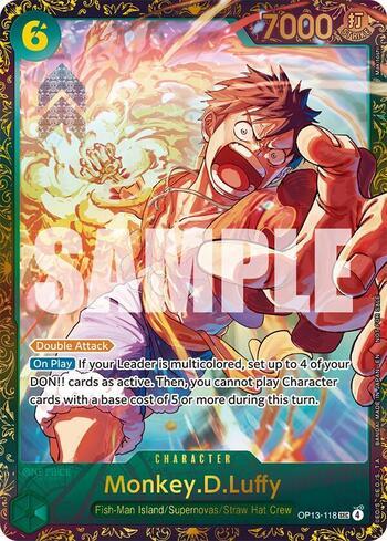 Monkey.D.Luffy (Wanted Poster) · OP13-118