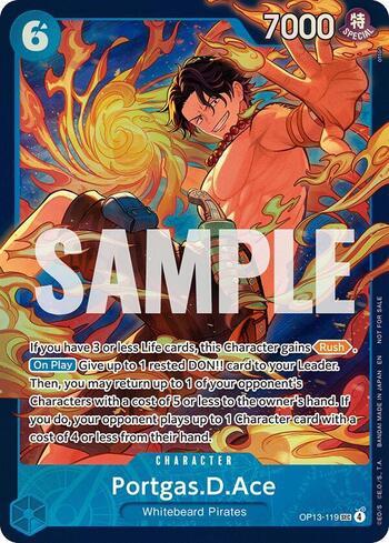 Portgas.D.Ace (Wanted Poster) · OP13-119