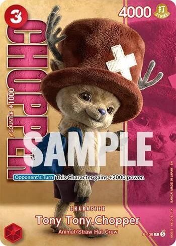Tony Tony.Chopper)(138 (Premium Card Collection -Live Action Edition Vol.2 Straw Hat Crew-) · P-138