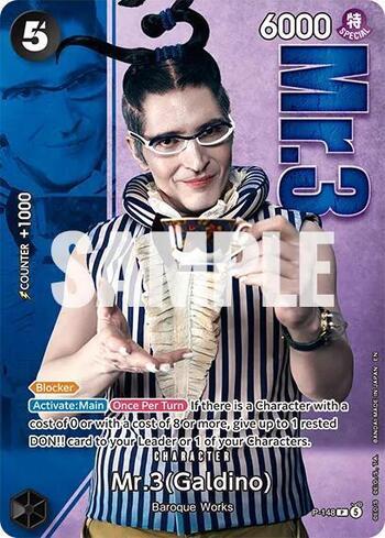 Mr.3 (Galdino) (148)(Premium Card Collection -Live Action Edition Vol.2 Baroque Works-) · P-148