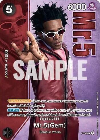 Mr.5 (Gem) (149)(Premium Card Collection -Live Action Edition Vol.2 Baroque Works-) · P-149