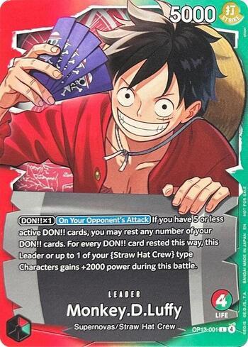Monkey.D.Luffy (Alternate Art) · OP13-001