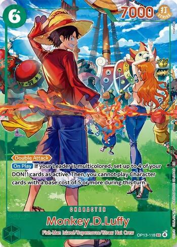 Monkey.D.Luffy (Wanted Poster) · OP13-118
