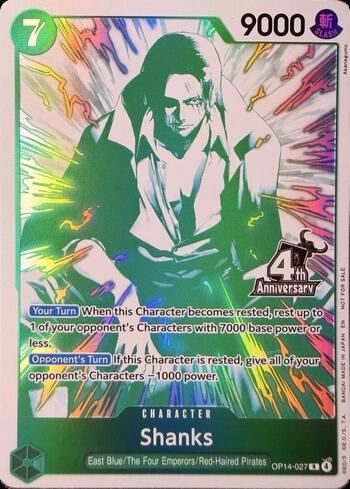 Shanks (Alternate Art) · OP14-027