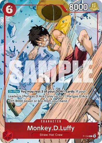 Monkey.D.Luffy (Premium Card Collection -Flame-Flame Fruit Coliseum Edition-) · P-154