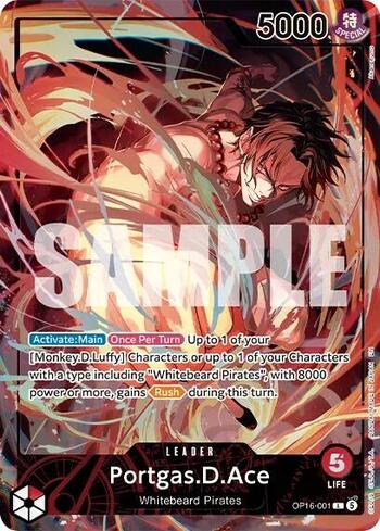 Portgas.D.Ace (001) (Alternate Art) · OP16-001