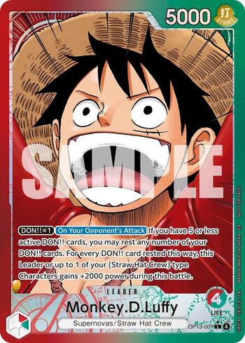 Monkey.D.Luffy (Alternate Art) · OP13-001
