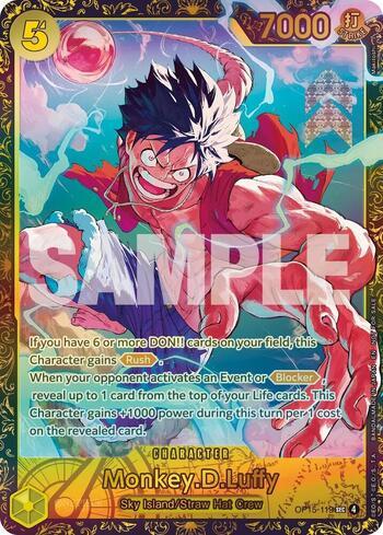Monkey.D.Luffy (119)(Alternate Art) · OP15-119