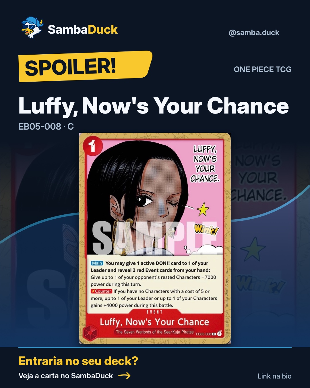 Luffy, Now's Your Chance