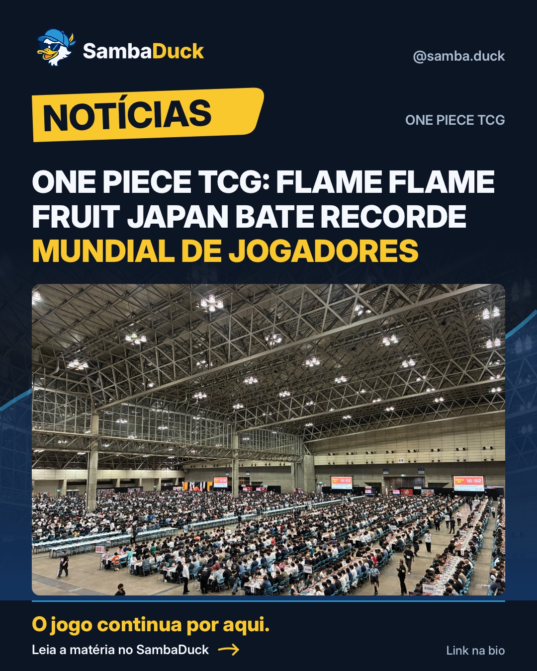 One Piece TCG: Flame Flame Fruit Japan bate recorde mundial de jogadores