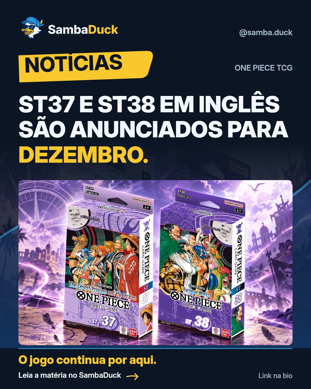 ST37 e ST38 em inglês são anunciados para dezembro.